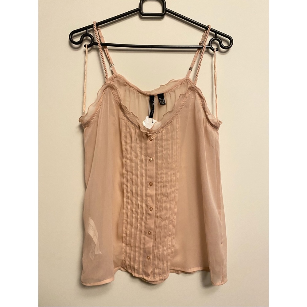Mango Button Up Flowy Tank